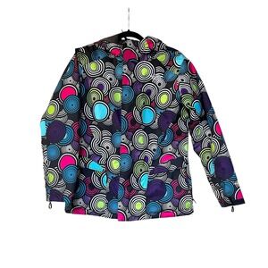 The‎ North Face Girls XL Spiral HyVent Heatseeker Hooded Jacket Colorful Bold